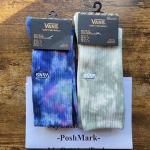 Vans Tie Dye Purple/Green 2X Pairs Brand New! Unisex! Size 6.5-9 (Rare/Sold Out)